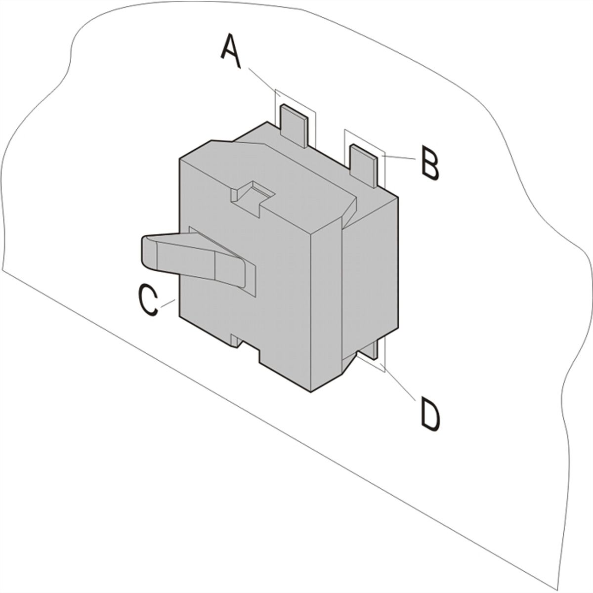 SCHROFF Mikroschalter für AdvancedMC-Modul (Schliesser) - MIKROSCHALTER AMC-MODUL 10ST