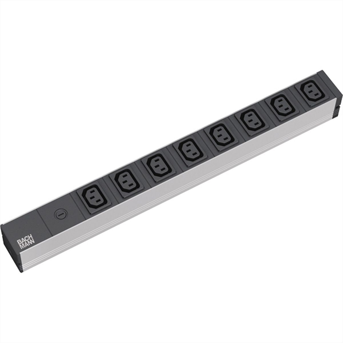 BACHMANN 19" Steckdosenleiste 8x C13 Buchsen, mit Schutzkontakt-Stecker, 10A Sicherung