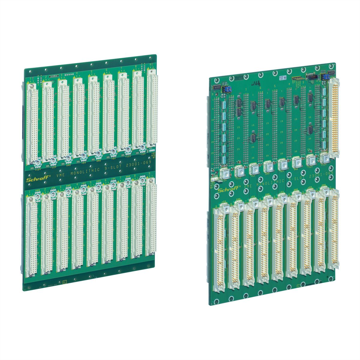 SCHROFF BUSPL.VME64X MONO 3SL 6HE