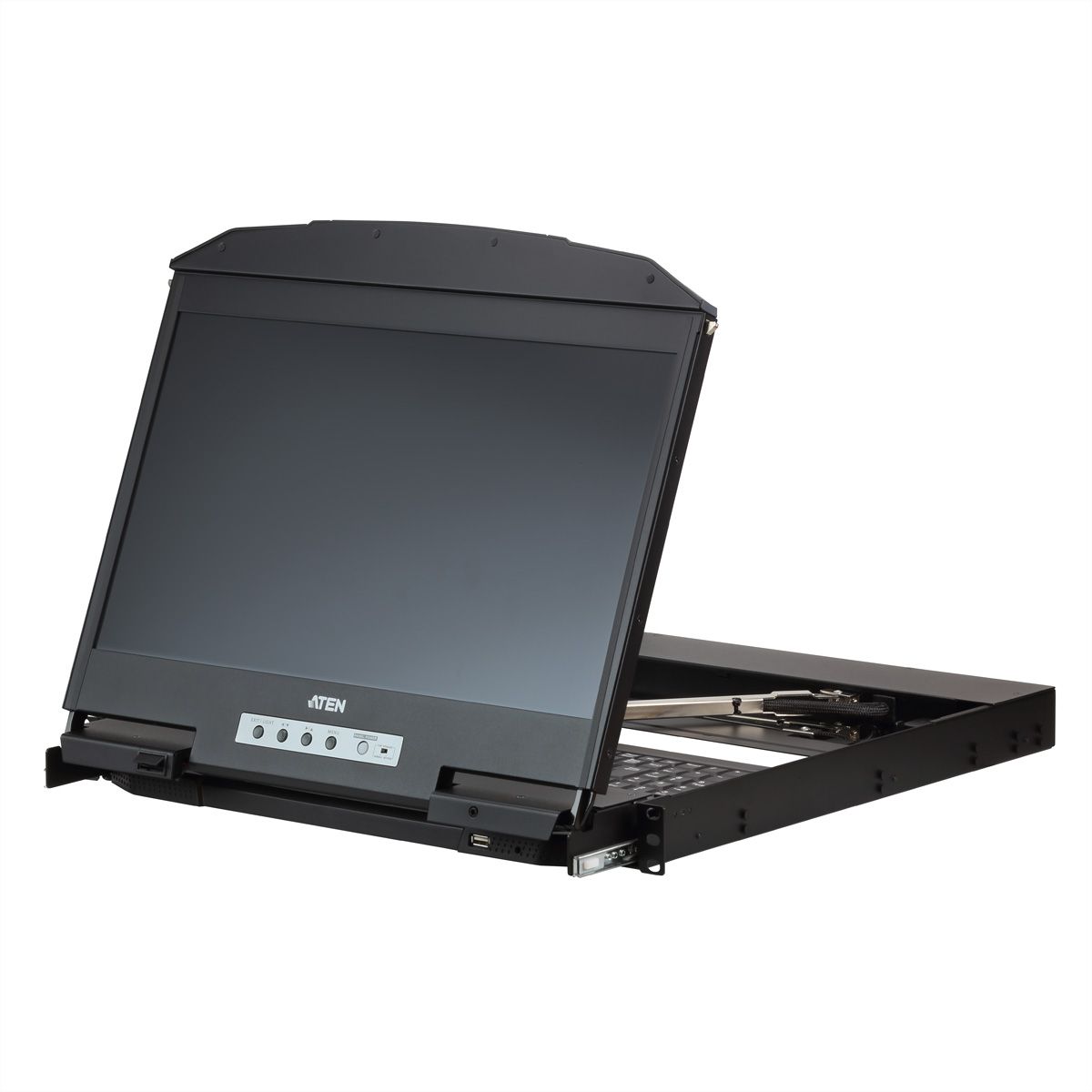 ATEN CL3800NW KVM-Konsole USB HDMI DVI VGA Dual Rail, FR-Layout