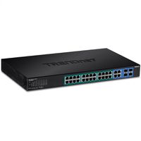 TRENDnet TPE-5028WS gemanaged Gigabit Ethernet (10/100/1000), Energie Über Ethernet (PoE), 1U