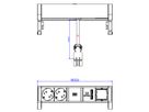 BACHMANN DESK2 2x Schutzkontakt 1x USB-Charger 1x ABD, GST18 Inox