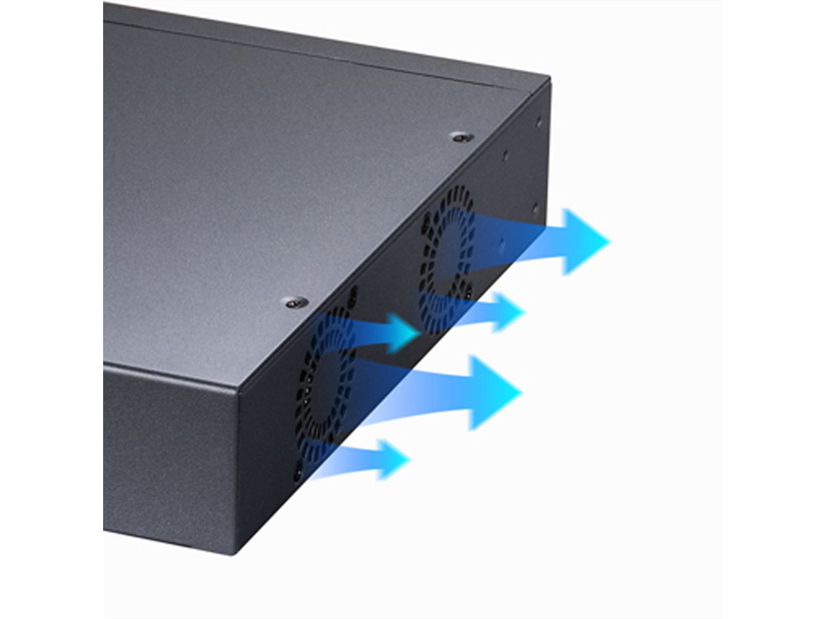 CUDY GS1028PS2 24-Port Gigabit PoE+ Switch 2 SFP Ports 300W