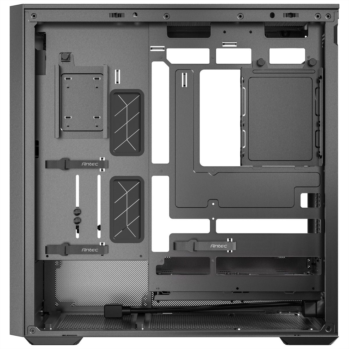ANTEC FLUX Rear ATX/Micro-ATX/ITX Midi Tower PC Gehäuse , schwarz