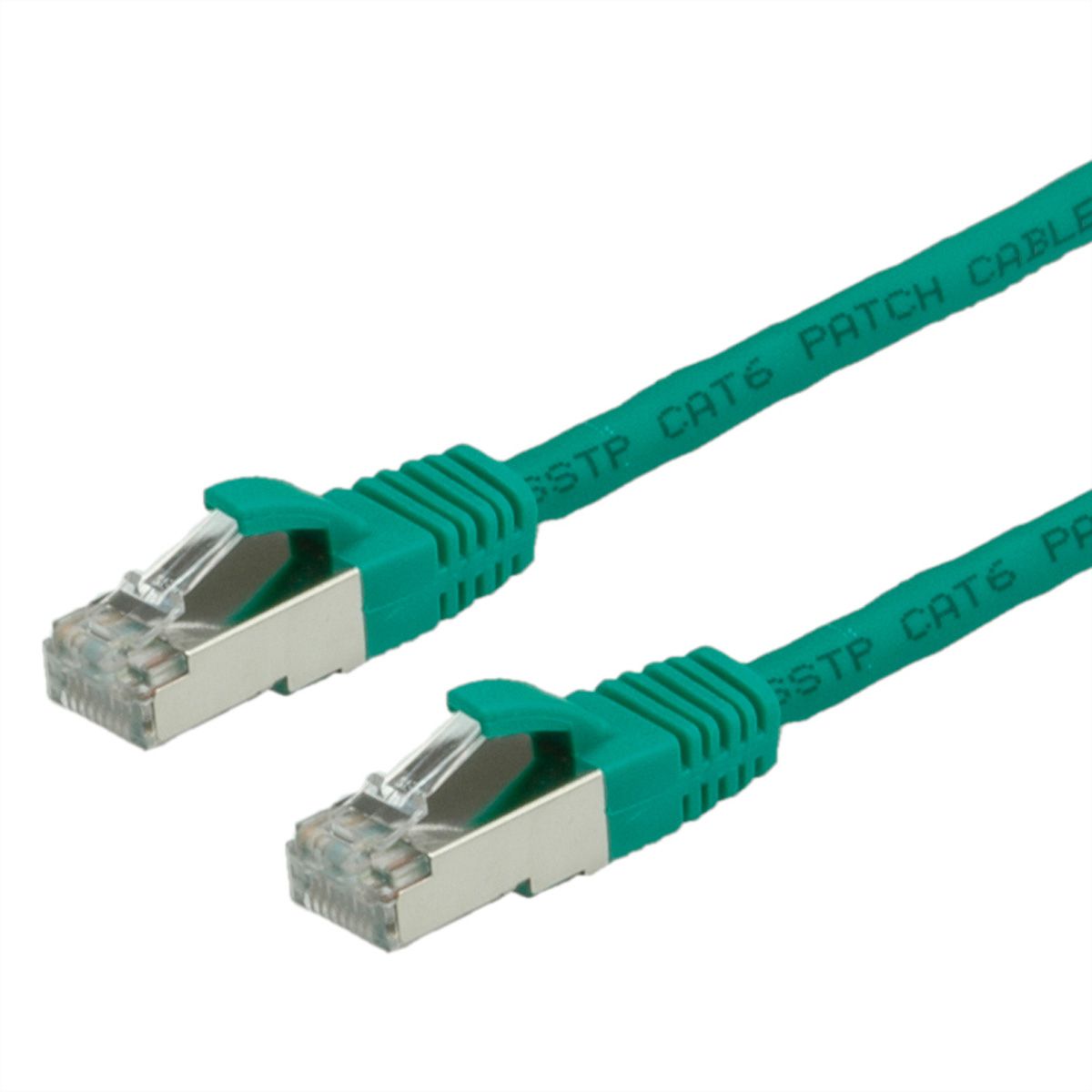 VALUE Patchkabel Cat.6 (Class E) S/FTP (PiMF), LSOH, grün, 0,5 m