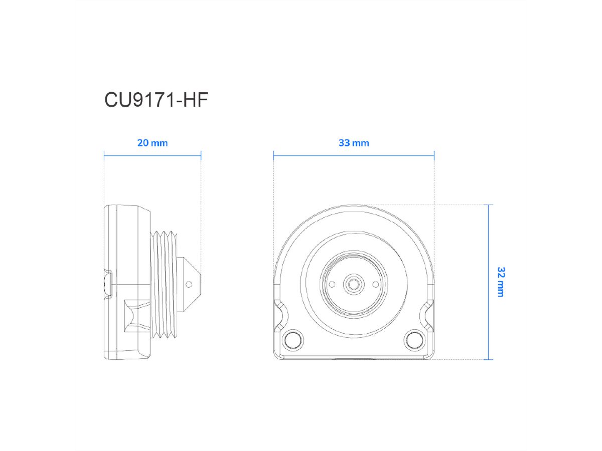 VIVOTEK CU9171-HF Kameraeinheit, Pinhole-Objektiv, flache Form, 4MP 30 fps