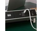 BACHMANN DESK2 2xCH 90° 1xUSB C/C 100W, 1xCM L=0,2m INOX