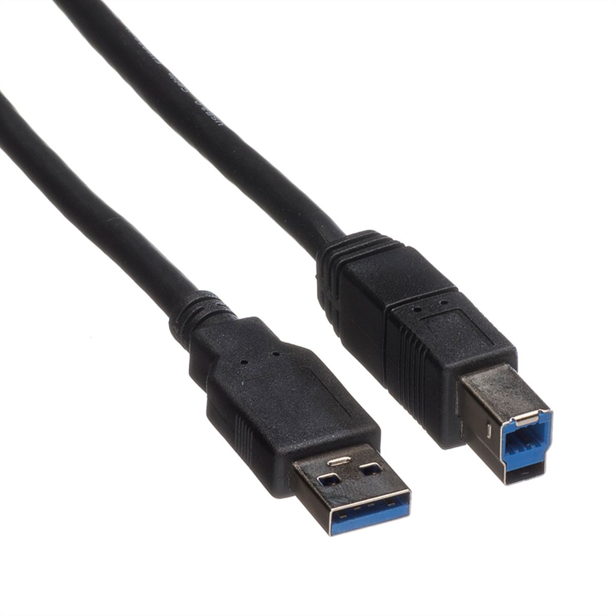 ROLINE USB 3.2 Gen 1 Kabel, Typ A-B, schwarz, 1,8 m