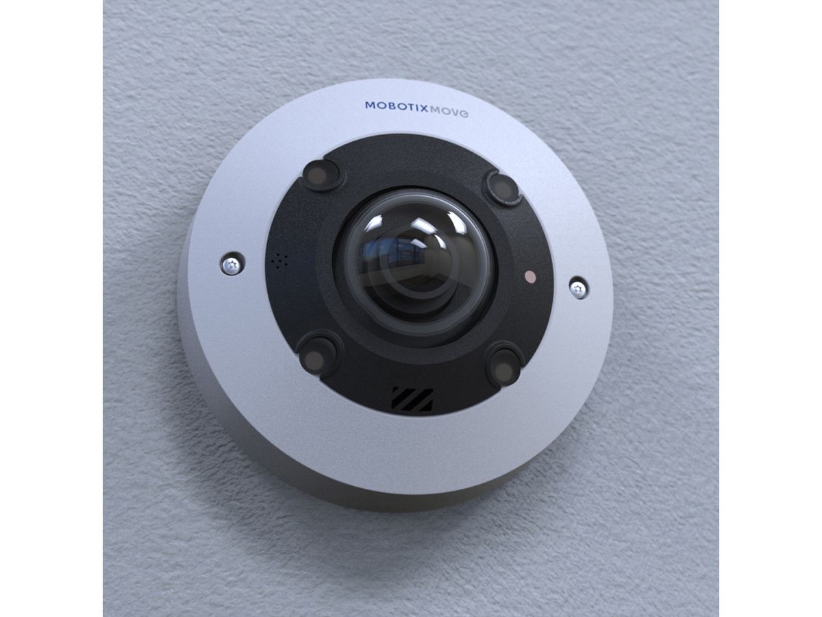 Mobotix Move Indoor Fisheye Kamera 12 MP, 180°/360°, IR-LED bis 10m