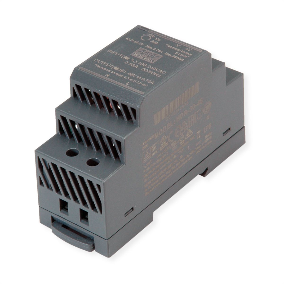 MEAN WELL HDR-30-48 Hutschienennetzteil 30W 48V DC