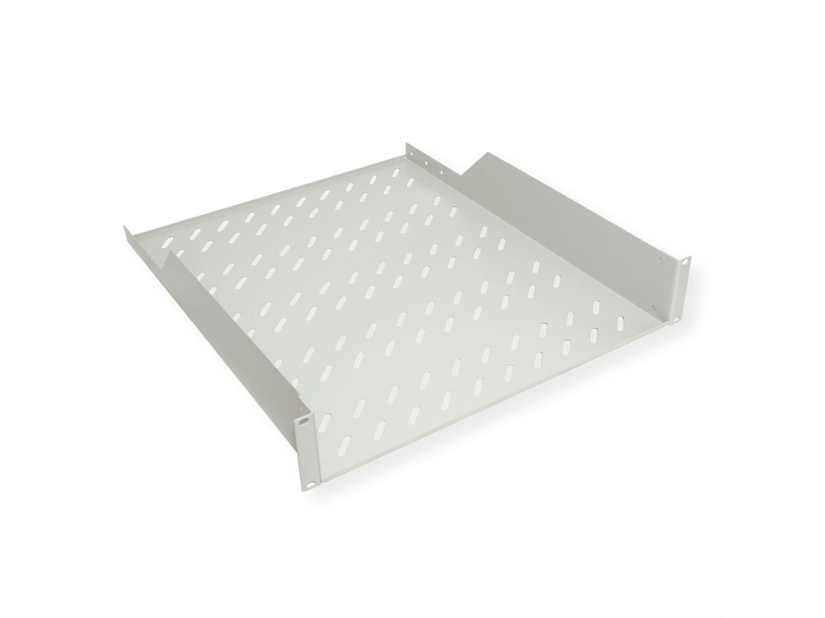 ROLINE 19-Zoll Fachboden 2 HE 550 T, 25kg Tragkraft grau