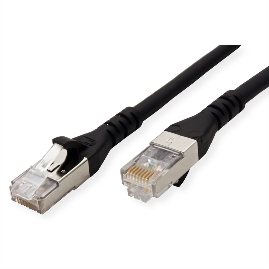 METZ CONNECT Patchkabel Cat.6A AWG 26, LSOH, schwarz, 25 m