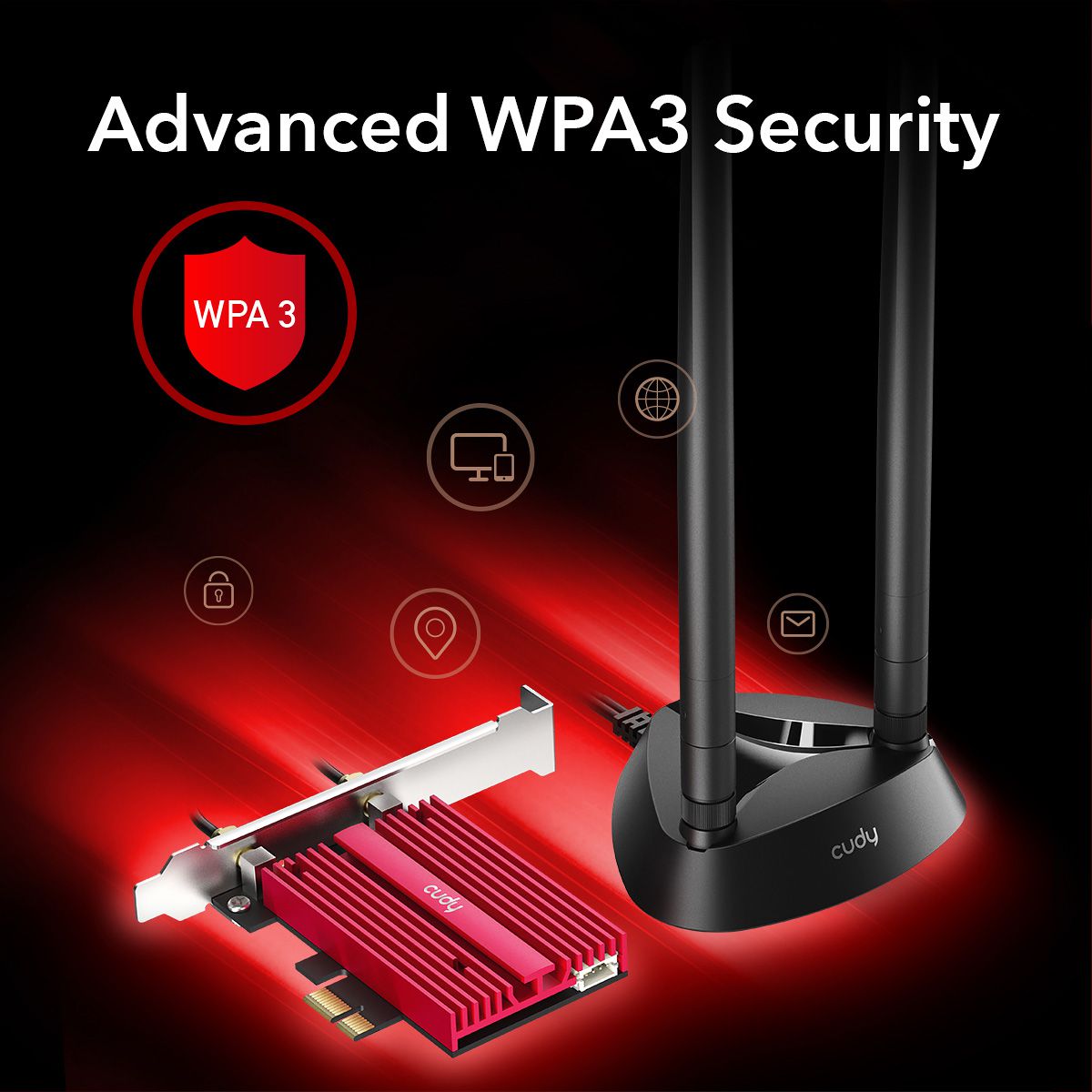 CUDY WE4000 AX5400 Wi-Fi 6E PCI Express Adapter
