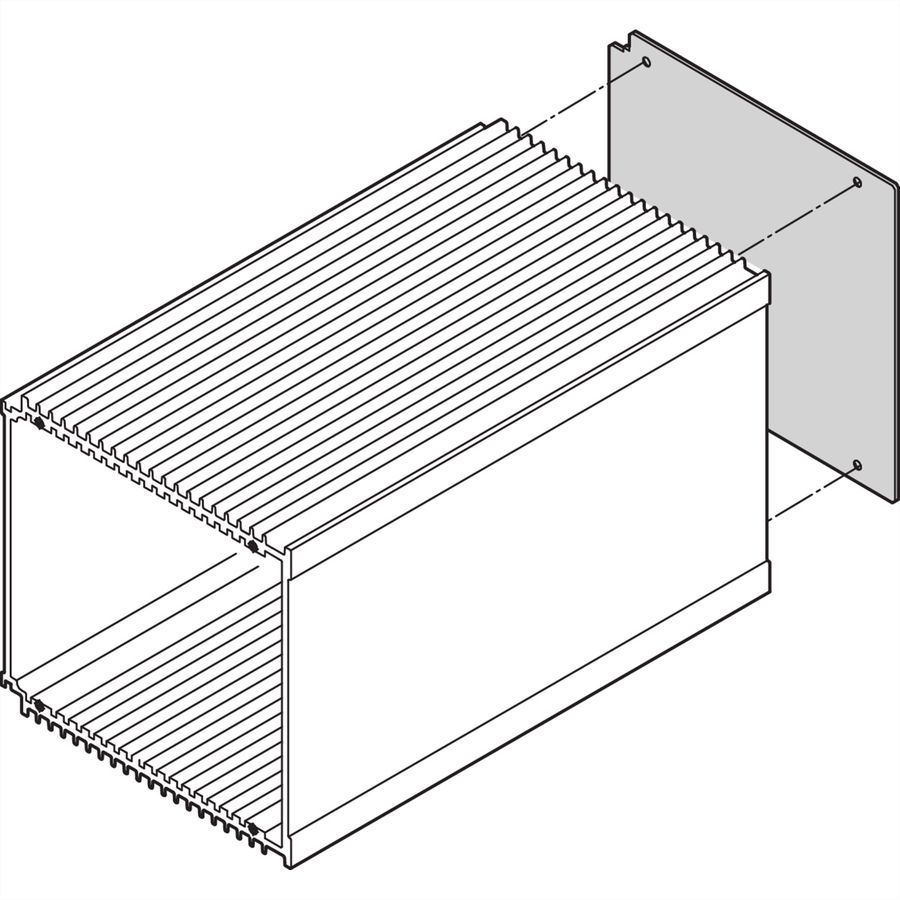 SCHROFF Rückwand - RUECKWAND HF-KASSETTE 10TE