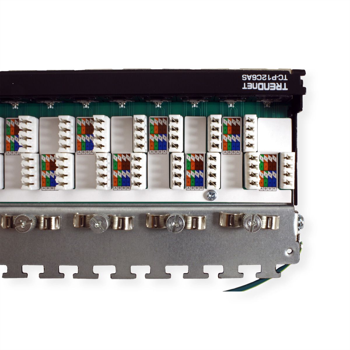 TRENDnet TC-P12C6AS Patch Panel, 12-port Cat6a geschirmt Für Wandmontage