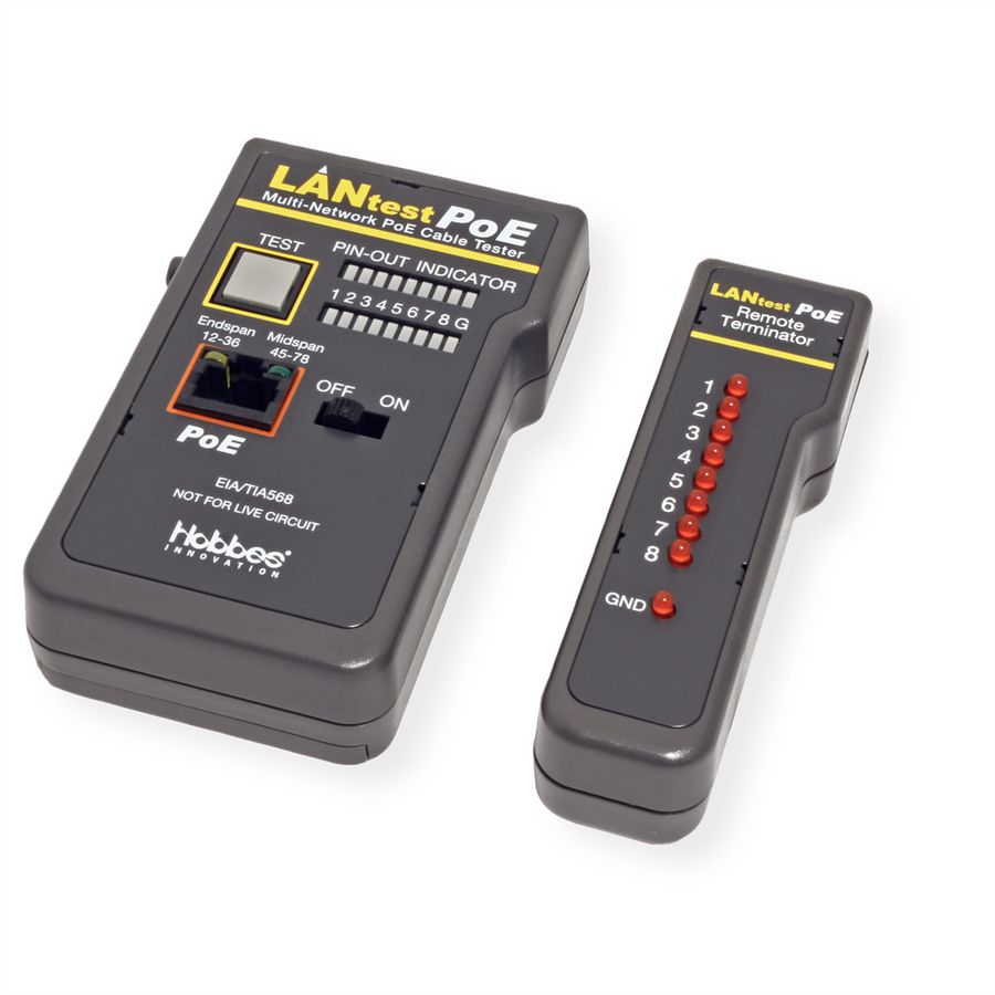 HOBBES LANtest Multinetwork PoE Kabeltester