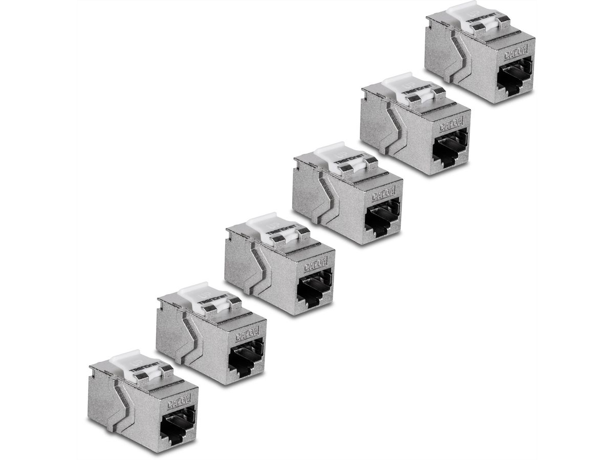 TRENDnet TC-KC06C6A Cat6A RJ-45 Keystone, 6-Pack