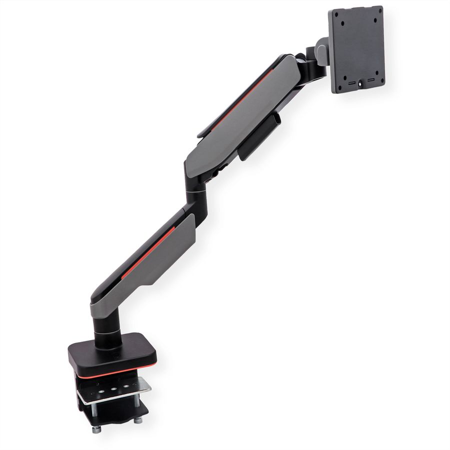 ROLINE LCD-Arm, Tischmontage, Gasfeder, 5 Gelenke, 17-49 Zoll, bis 20 kg