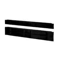 SCHROFF 19"-Frontplatte Kunststoff 1 HE, schwarz, 10 St.