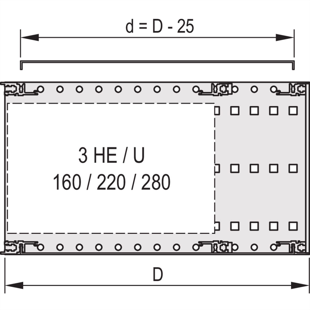 SCHROFF Abdeckblech, universal für spezielle Leiterkartentiefen - ABDECKBLECH EMC 84TE 175T 2ST