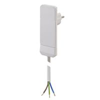 BACHMANN Flat Plug CEE7/7 weiss, 1,5m 10cm AEH
