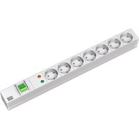BACHMANN 19" Steckdosenleiste 7-fach mit ÜS mit Schalter