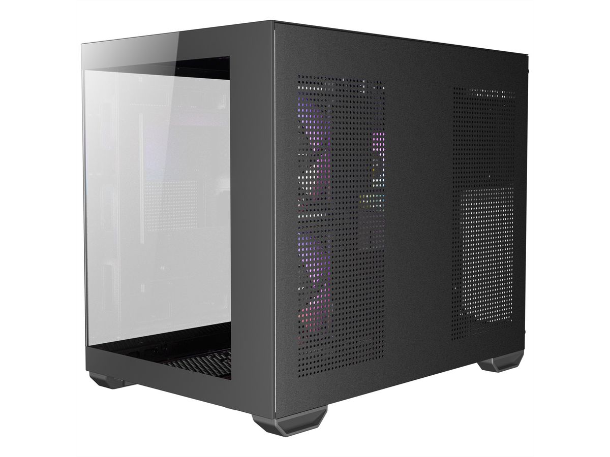 ANTEC CX600M ARGB B Micro-ATX Tower Gaming PC Gehäuse, schwarz