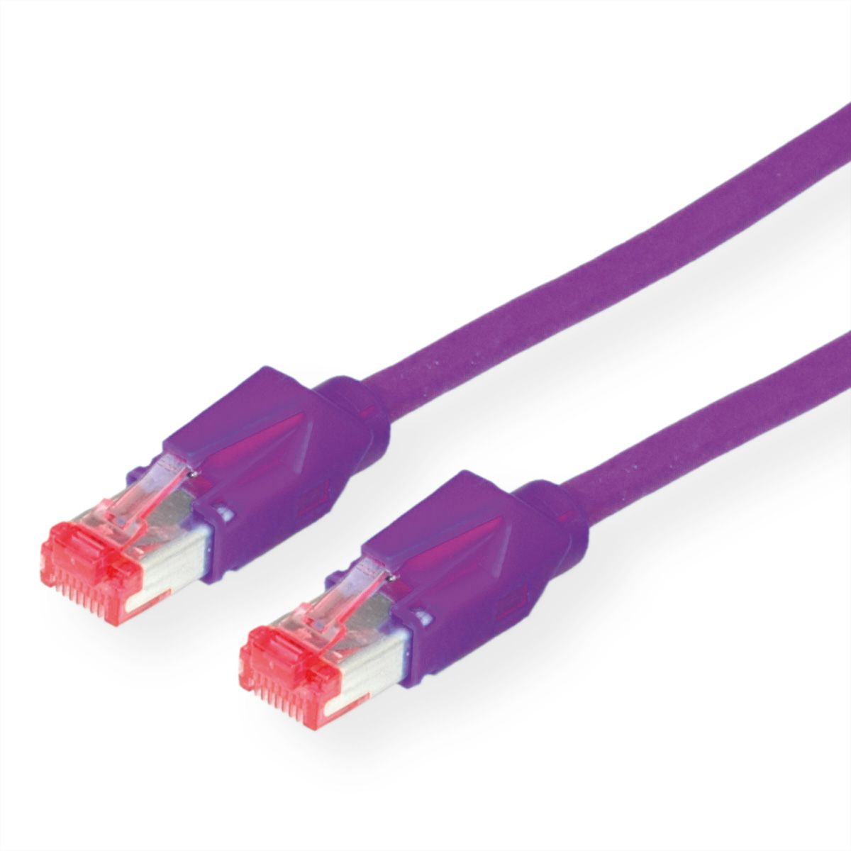 DÄTWYLER Patchkabel Cat.6 (Class E) S/FTP, CU 7702 flex LSOH, Hirose TM21, violett, 10 m