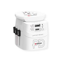 Skross PRO Light USB A/C 45PD World Reiseadapter, Weltweit