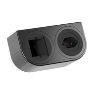 BACHMANN PIX HOLDER DOUBLE, 1x CH T13, 1x CM, ISV, schwarz, 0,2 m
