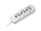 BACHMANN SMART Steckdosenleiste 3x Schutzkontakt, weiß, 1,5 m