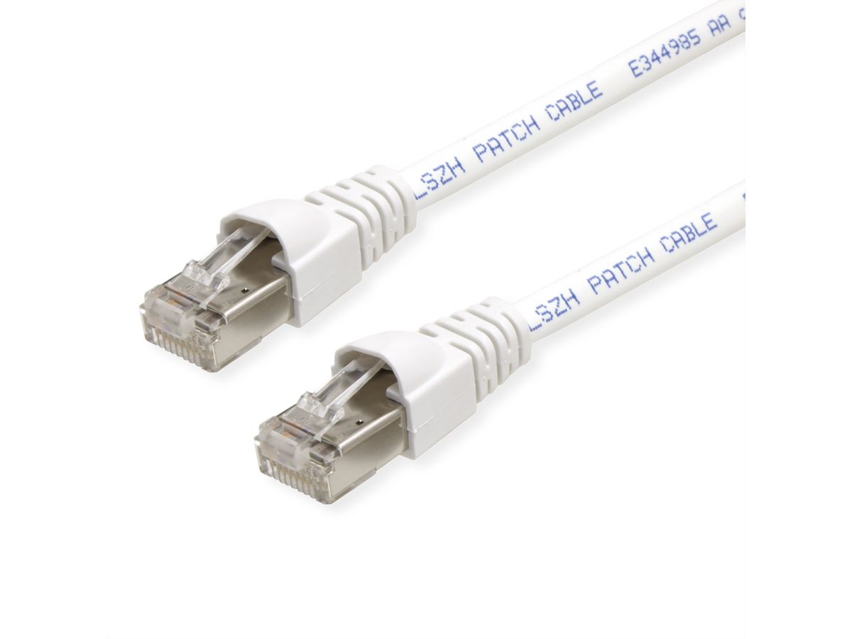 TELEGÄRTNER Patchkabel S/FTP, Kat.6A, LSOH, weiß, 7,5 m