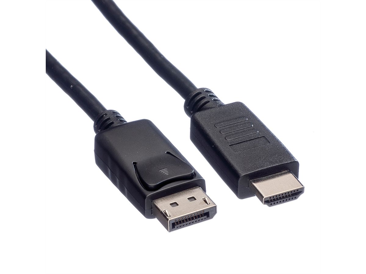 ROLINE DisplayPort Kabel DP - HDTV, ST/ST, schwarz, 1 m