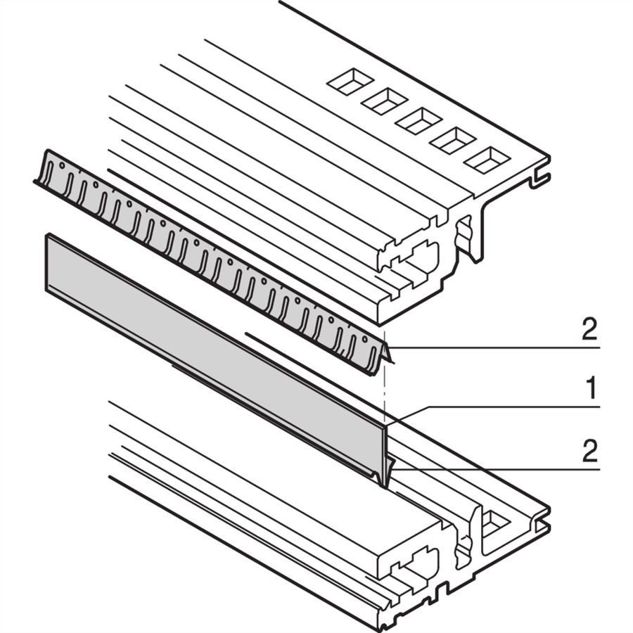 SCHROFF EMV-Dichtsatz zwischen Modulschiene und Modulschiene - HF-DICHTSATZ 84TE MODSCH.