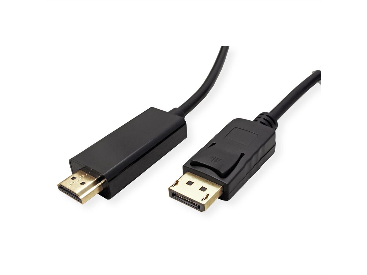 STANDARD DisplayPort Kabel DP - HDTV, ST/ST, schwarz, 5 m