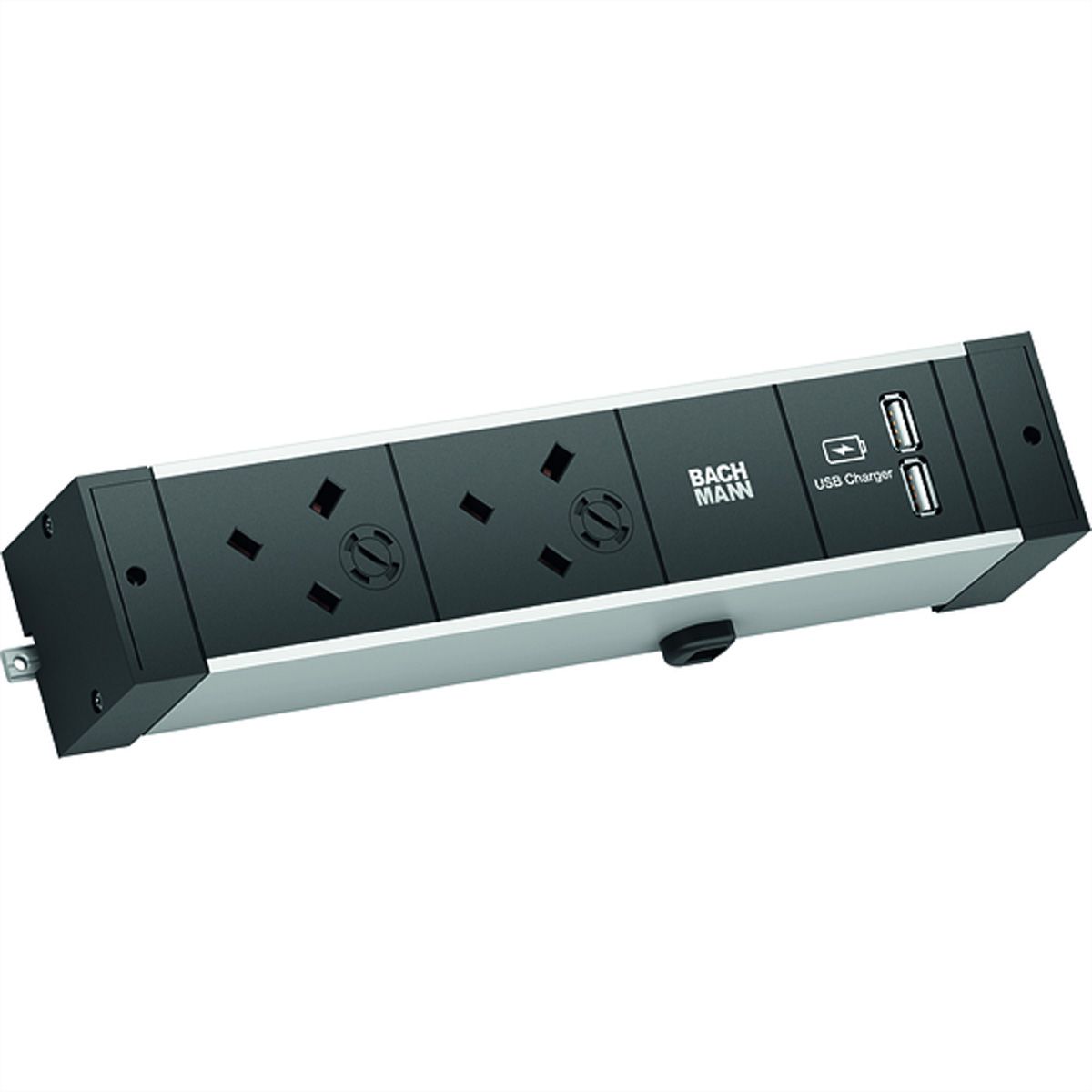 BACHMANN DESK RAIL 2xUK USB Charger, 2,0m GST18 United Kingdom