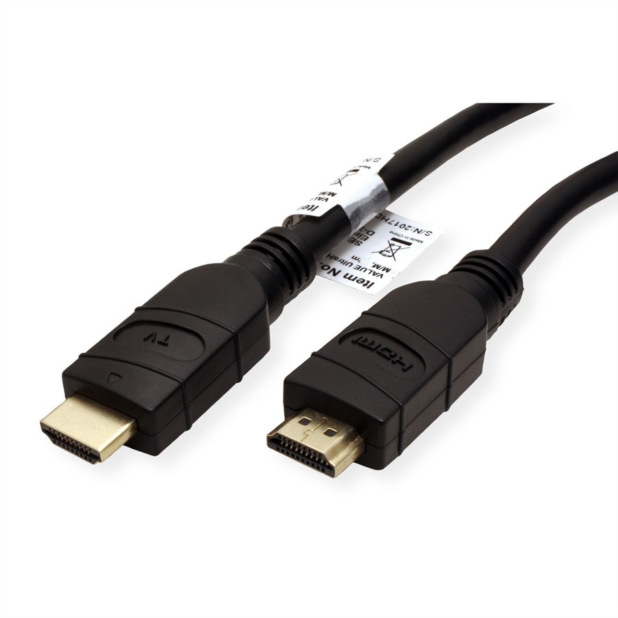 VALUE 4K UHD HDMI Kabel mit Repeater, 10 m