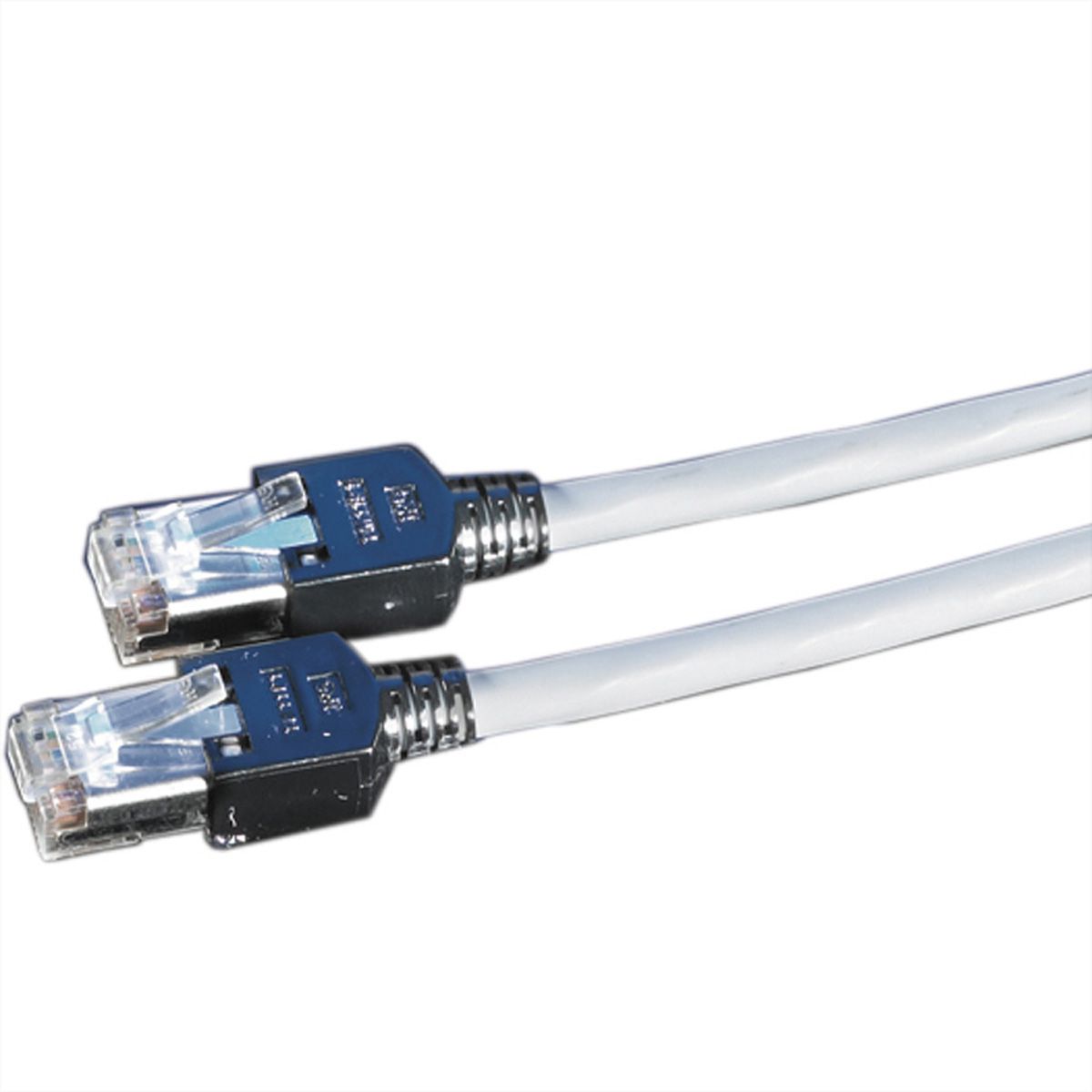 DÄTWYLER Patchkabel Cat.5e (Class D) S/UTP, CU 5502 flex LSOH, Hirose TM11, grau, 1 m