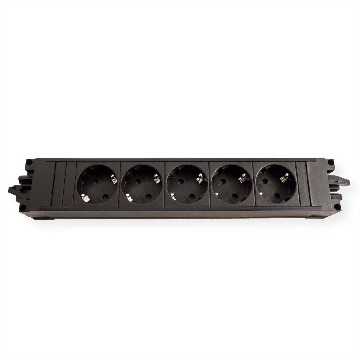 BACHMANN STEP BASE Schutzkontakt, 5x CEE7/3, schwarz
