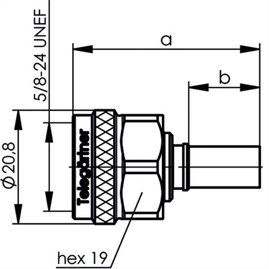 TELEGÄRTNER N-Kabelstecker, crimp/crimp, G37