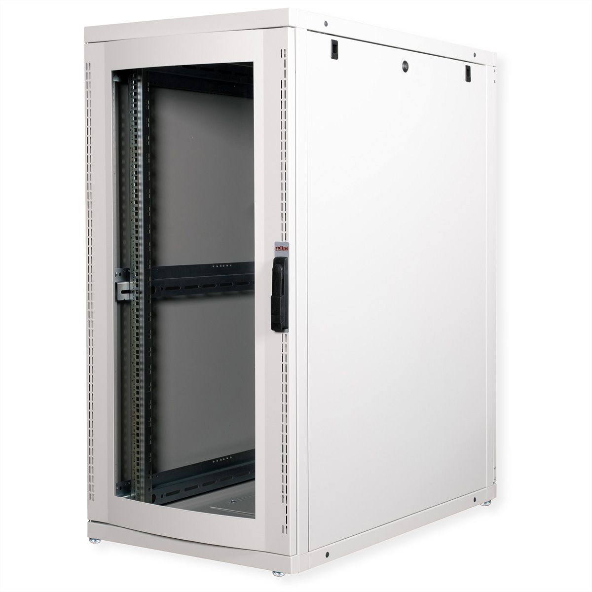 ROLINE 19-Zoll Serverschrank Pro 26 HE, 600x1000 BxT grau Plexiglas