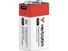 VERBATIM 9V-Akku mit USB-C-Anschluss Li-Ion 335mAh