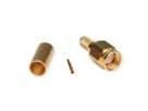 TELEGÄRTNER SMA-Crimpstecker, für RG-58C/U, Löt-/Crimpanschluss, vergoldet