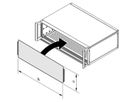 SCHROFF Gesamtfrontplatte, gesteckt, ungeschirmt - FRONTPLATTE 5HE 84TE EL/CHR