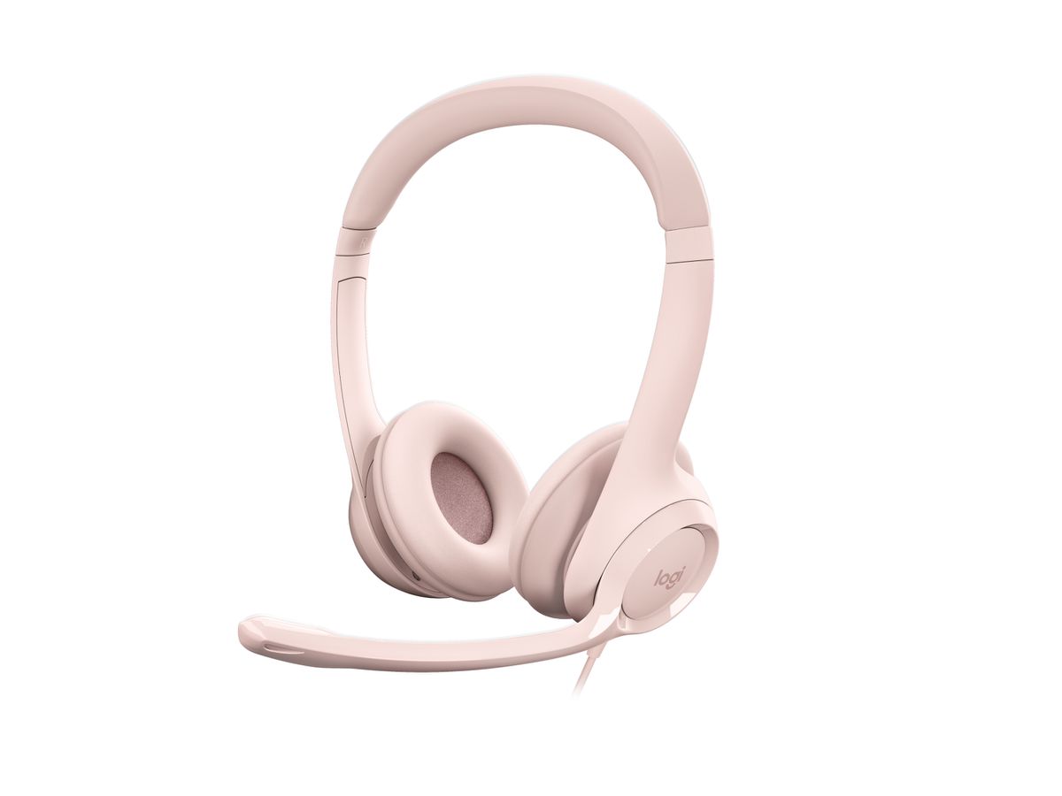 Logitech H390 Kopfhörer Kabelgebunden Kopfband Büro/Callcenter USB Typ-A Pink