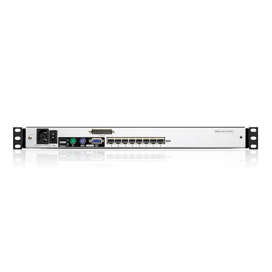 ATEN KL1508AN KVM-Switch, 48cm TFT, VGA, PS/2-USB über Kat 5, 8 Port, ES-Layout
