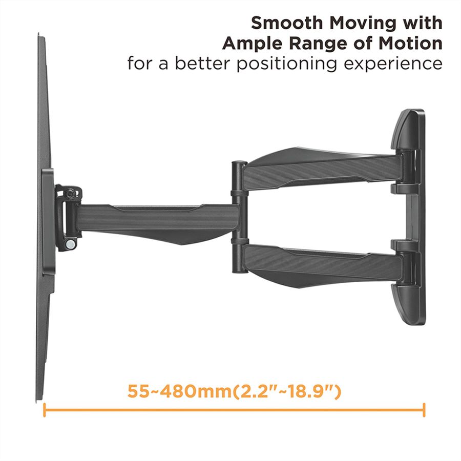 VALUE TV-Wandhalterung, flexibel, elegant, 37-70 Zoll, bis 35 kg