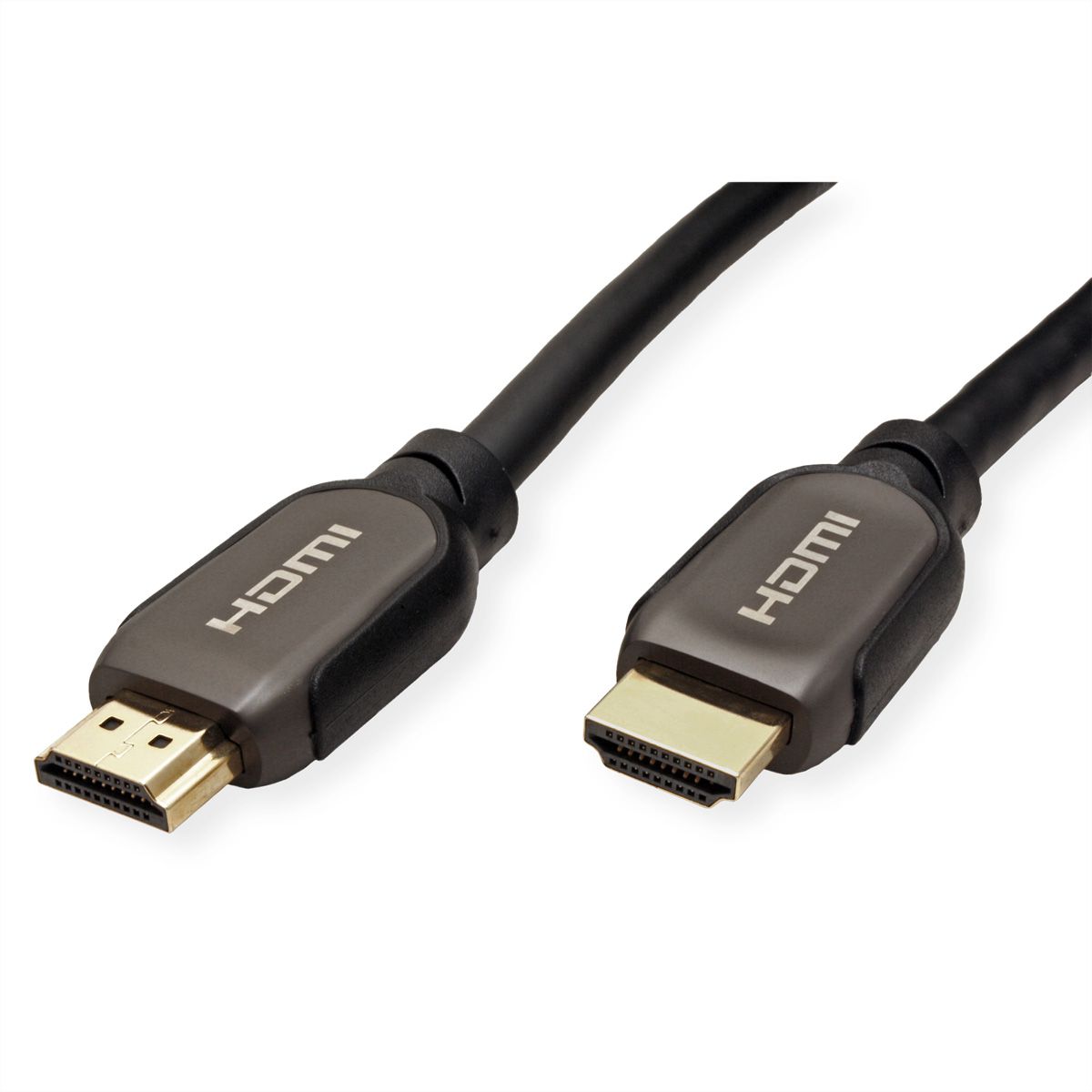 ROLINE ATC 8K HDMI Ultra HD Kabel mit Ethernet, ST/ST, schwarz, 1 m