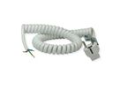 BACHMANN Wendelleitung 0,5-2m weiss, H05VV-F 3G1,5mm² AEH/CEE7/7