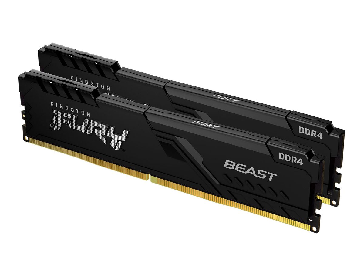 Kingston Technology FURY 32GB 3200MT/s DDR4 CL16 DIMM (2er-Kit) 1Gx8 Beast Black